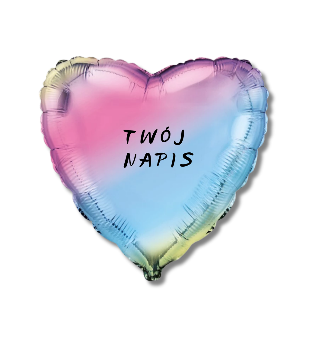 Balon z helem - Z twoim dowolnym napisem